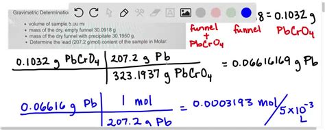 estimation of lead as lead chromate by gravimetric method|lead chromate synopsis.